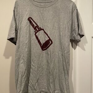 Champion Gray and Red Short Sleeve Tee Mississippi State